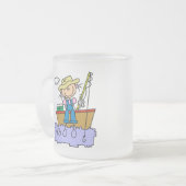 Stick Figuur Girl Vist T-shirts en cadeautjes Matglas Koffiemok (Voorkant links)