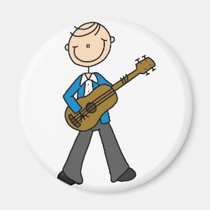Stick Figuur gitarist Magnet Magneet