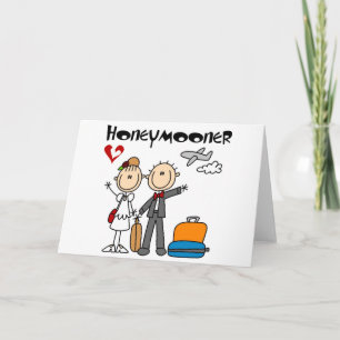 Stick Figuur Honeymooner T-shirts en cadeautjes Kaart