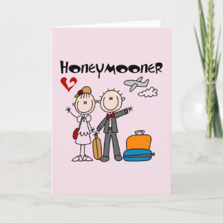 Stick Figuur Honeymooner T-shirts en geschenken Kaart