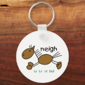 Stick Figuur Horse Sleutelhanger (Voorkant)