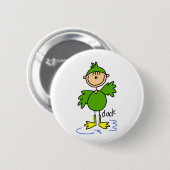 Stick Figuur in Duck Suit Button (Voorkant /achterkant)