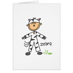 Stick Figuur in Zebra-kaart