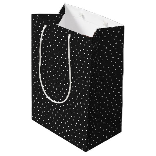 Stick Figuur meisje met Daisies Medium Cadeauzakje (Achterkant Gekanteld)