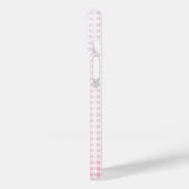 Stick figuur meisje met Sneakers op gingham Case-Mate iPhone Case (Achterkant / Links)