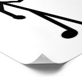 Stick-figuur Poster (Hoek)