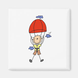Stick Figuur Sky Diver Magnetten Magneet