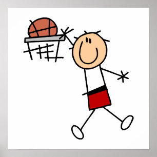 Stick Figuur Slam Dunk T-shirts en cadeautjes Poster