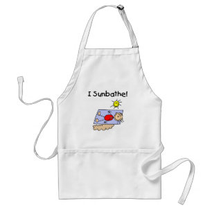 Stick Figuur Sunbather Tshirts and Gifts Standaard Schort