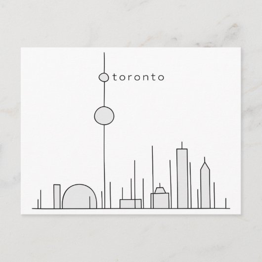Stick Figuur Toronto Briefkaart (Voorkant)