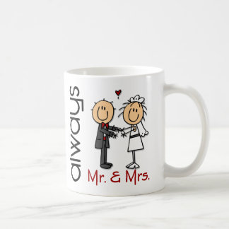 Stick Figuur Wedding Couple Mr. & Mrs Altijd Koffiemok