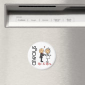 Stick Figuur Wedding Couple Mr & Mrs Altijd Magneet (Insitu (Vaatwasser))