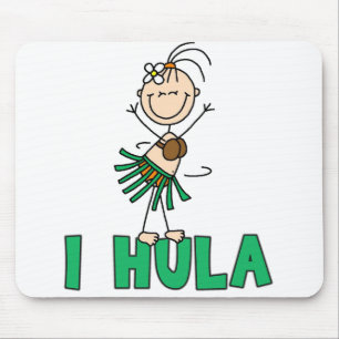 Stick Girl I Hula Mousepad Muismat