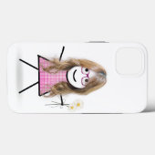 Stick Girl met Daisies Case-Mate iPhone Case (Achterkant (horizontaal))