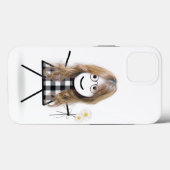 Stick Girl met Daisies Case-Mate iPhone Case (Achterkant (horizontaal))