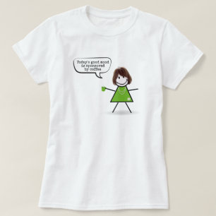 Stick Girl met Green Coffee Mok T-shirt