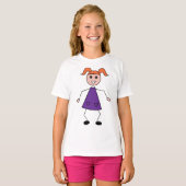 Stick Girl T-shirt (Voorkant volledig)