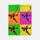 Stick Handling Hockey Player Fleece Blanket Deken (Voorkant)