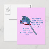 Stick Horse Briefkaart (Voorkant / Achterkant)