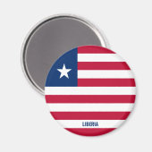 "Stick It" Charmante Liberia Patriottische magneet (Voorkant / Achterkant)