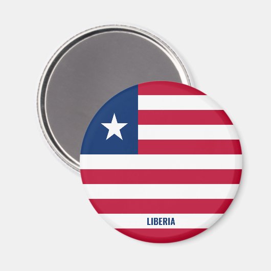 "Stick It" Charmante Liberia Patriottische magneet (Voorkant / Achterkant)