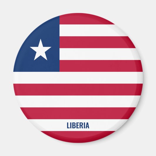 "Stick It" Charmante Liberia Patriottische magneet (Voorkant)