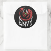 Stick it to your Sin Envy Devil Ronde Sticker (Tas)