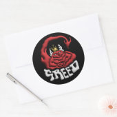 Stick it to your Sin Greed Devil Ronde Sticker (Envelop)