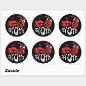 Stick it to your Sin Sloth Devil Ronde Sticker (Vel)