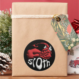 Stick it to your Sin Sloth Devil Ronde Sticker