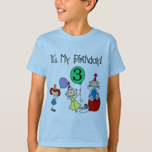 Stick Kids Party 3ème anniversaire Tshirts et cade