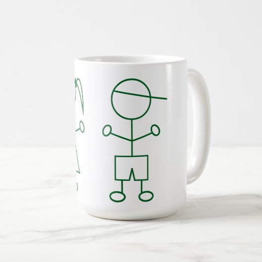 Stick Man Kids Mug (Devant droit)