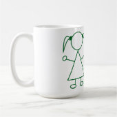 Stick Man Kids Mug (Gauche)