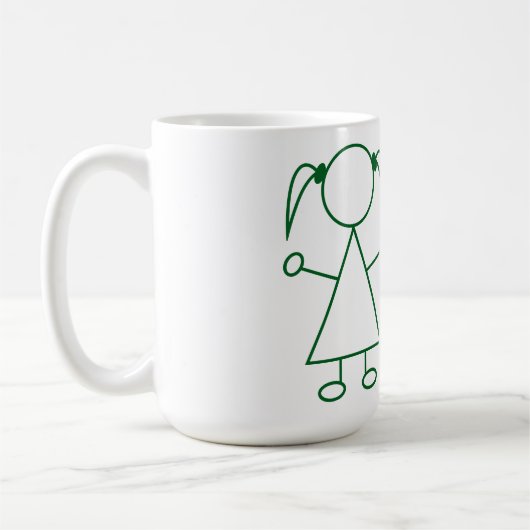 Stick Man Kids Mug (Gauche)