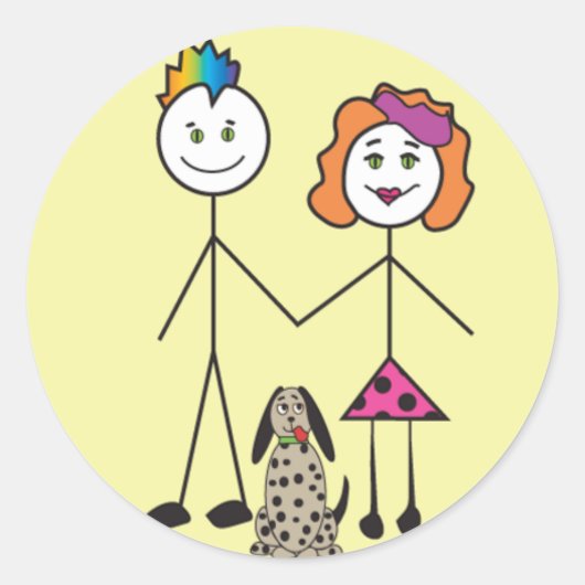Stick-people Stickers (Voorkant)