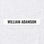 Stick personnalisé sur le nom Étiquettes pour vête (Design 1)