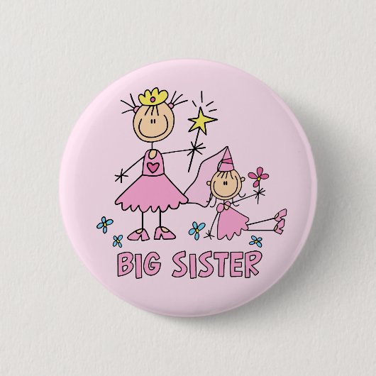 Stick Princess Duo Big Sister Ronde Button 5,7 Cm (Voorkant)