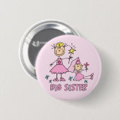 Stick Princess Duo Big Sister Ronde Button 5,7 Cm (Voorkant /achterkant)