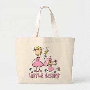 Stick Princess Duo Little Sister Grote Tote Bag
