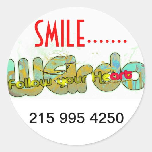 Stick Ronde Sticker (Voorkant)