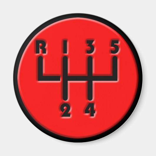 STICK SHIFT MAGNEET (Voorkant)