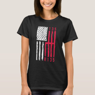 Stick Shift Musar Car 6 Gears Mechanic American F T-shirt