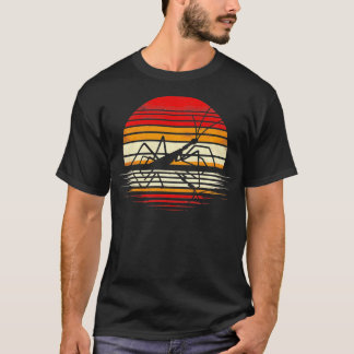 Stick Sunset Retro Style Safari  jaren 70 Insect T-shirt