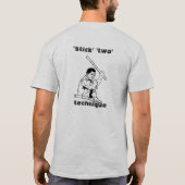 "Stick"-twee-techniek T-shirt (Achterkant)