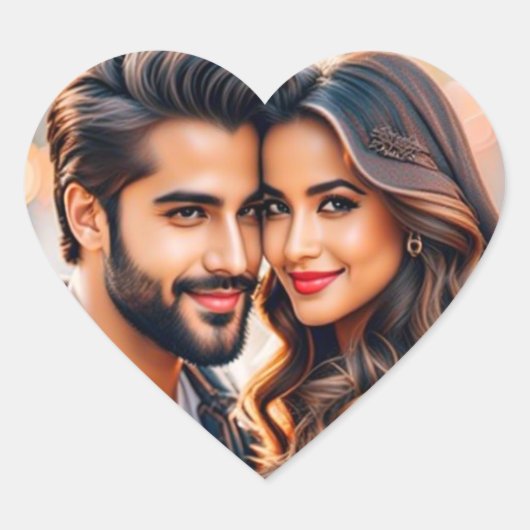 Stick with Love Hart Sticker (Voorkant)