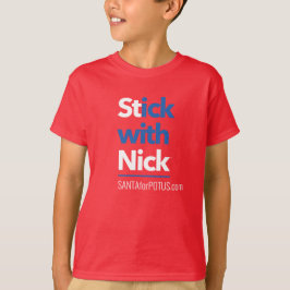 "Stick With Nick" kinderen Hanes TAGLESS® t-shirt