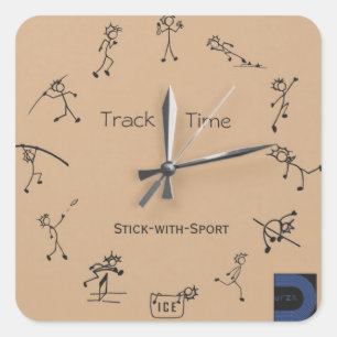 Stick with Sport Clock Sticker