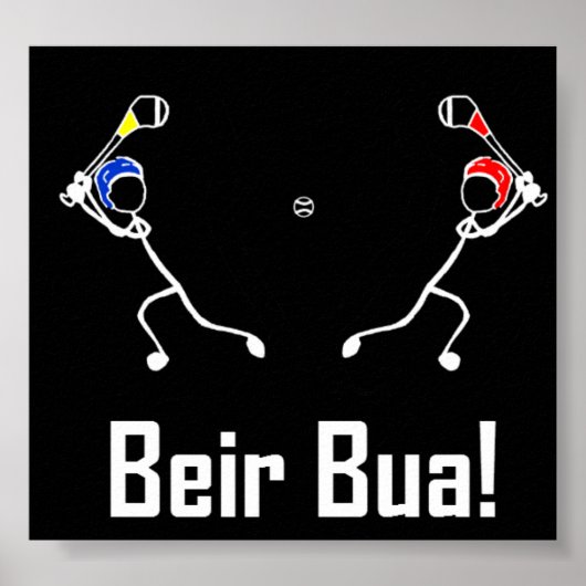 Stick with Sport Hurling Poster Beir Bua (Voorkant)