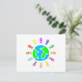 Stick World Briefkaart (Staand voorkant)