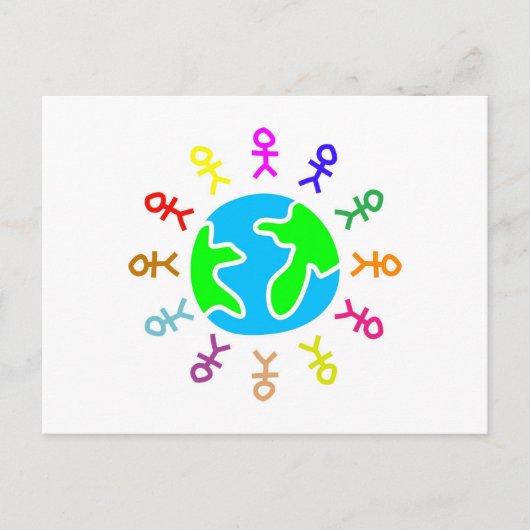 Stick World Briefkaart (Voorkant)